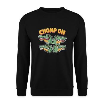 ALLIGATORS - Unisex Sweatshirt - black - Front - Alina (178cm) & Michal (187cm)
