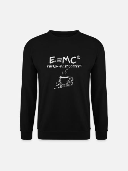 E MC2 Funny Science Coffee Café au lait énergétique - Sweat-shirt Unisexe - noir