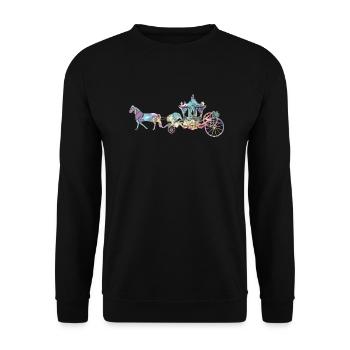Silhouette de carrosse - Sweat-shirt Unisexe - noir - Devant - Alina (178cm) & Michal (187cm)