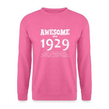 1929 - Legendärer 95. Jahrestag - Unisex Pullover - Pink - Vorne