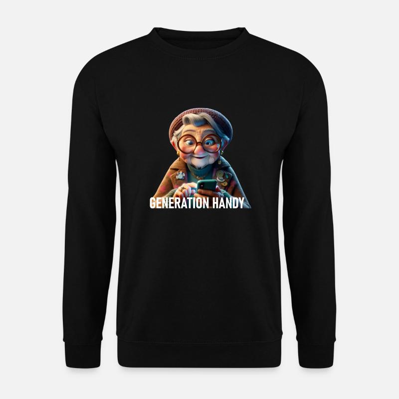 Generation Mobile Phone - Unisex Sweatshirt - black