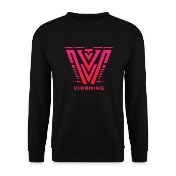 NordicValor - Unisex Pullover - Schwarz - Vorne - Alina (178cm) & Michal (187cm)