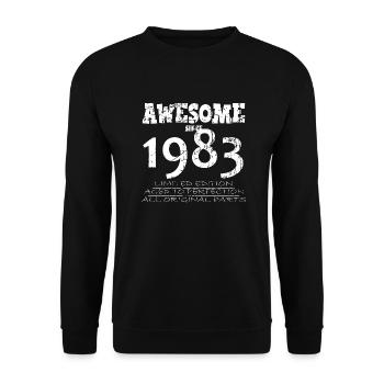1983 - Legendary 41st Anniversary - Unisex Sweatshirt - black - Front - Alina (178cm) & Michal (187cm)