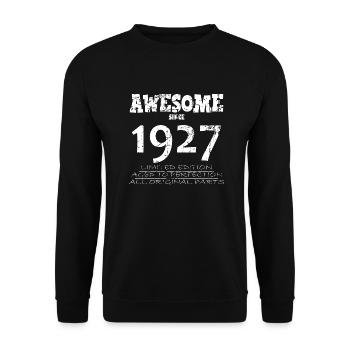 1927 - Legendary 97th Anniversary - Unisex Sweatshirt - black - Front - Alina (178cm) & Michal (187cm)