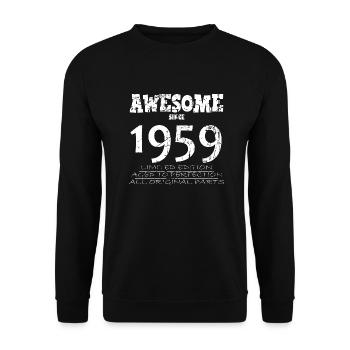 1959 - Legendary 65th Anniversary - Unisex Sweatshirt - black - Front - Alina (178cm) & Michal (187cm)