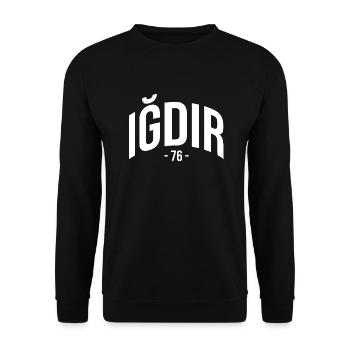 Igdir 76 Turkey Turkiye Gift Igdirli TR - Unisex Sweatshirt - black - Front - Alina (178cm) & Michal (187cm)
