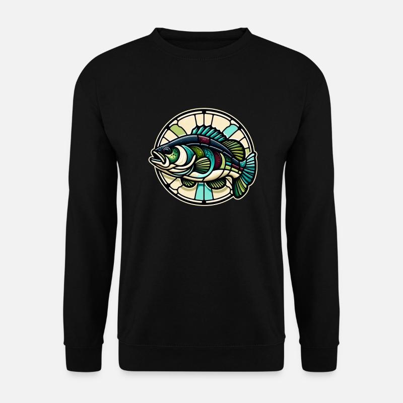 Bassfisch - Unisex Pullover - Schwarz