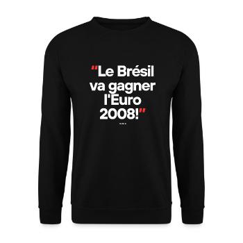 Citation célèbre footballeur - Sweat-shirt Unisexe - noir - Devant - Alina (178cm) & Michal (187cm)