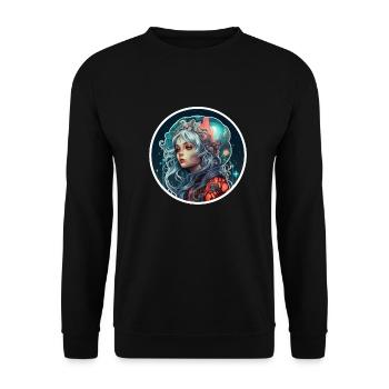 Sci Fi Fantasy Girl - Unisex Sweatshirt - black - Front - Alina (178cm) & Michal (187cm)