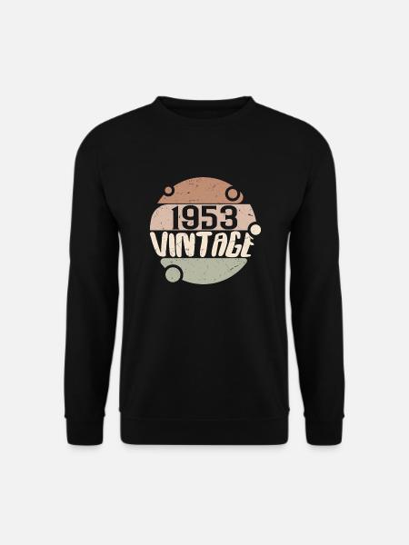 Vintage 1953 Cadeaux rétro 1953 millésime 1953 - Sweat-shirt Unisexe - noir