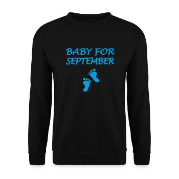 Baby for SEPTEMBER - Sweat-shirt Unisexe - noir - Devant - Alina (178cm) & Michal (187cm)