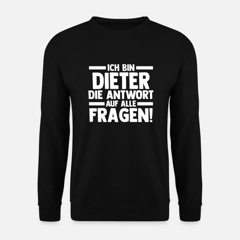 First name Dieter - Unisex Sweatshirt - black