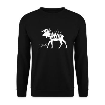 Schweden Schweden Viking Norden Skandinavien Mittsommer - Unisex Pullover - Schwarz - Vorne - Alina (178cm) & Michal (187cm)