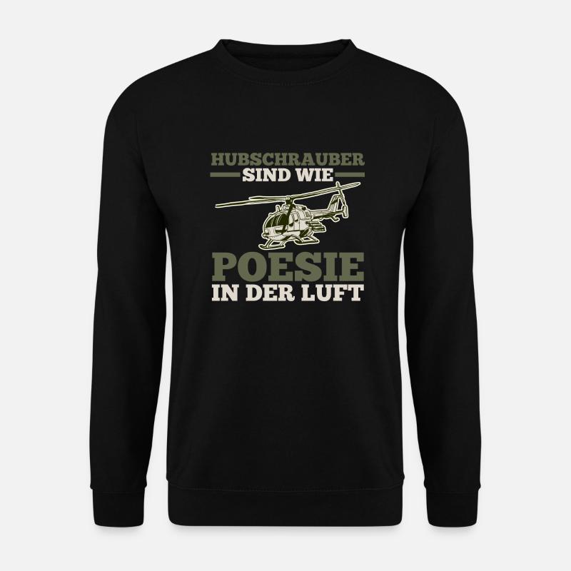 Pilot Helicopter Helicopter - Unisex Sweatshirt - black