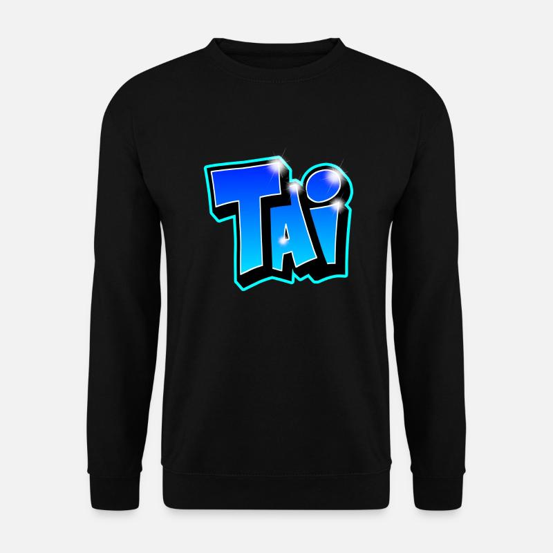 Graffiti prénom TAI imprimable - Sweat-shirt Unisexe - noir