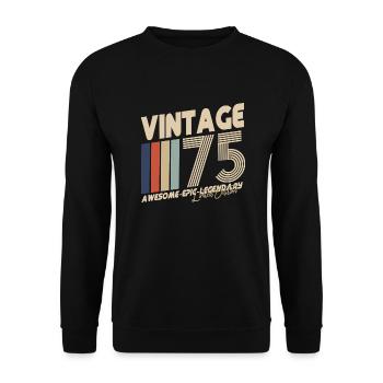1975 - Unisex Sweatshirt - black - Front - Alina (178cm) & Michal (187cm)