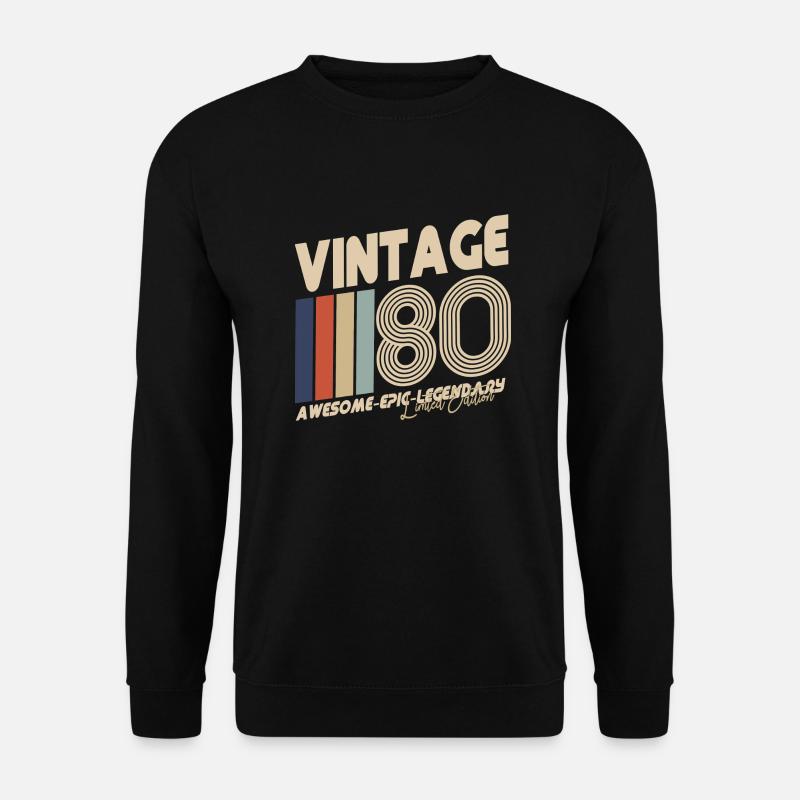 1980 - Unisex Pullover - Schwarz