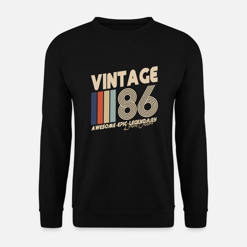 1986 - Unisex Pullover - Schwarz