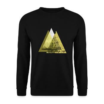 Berge und Klettern - Unisex Pullover - Schwarz - Vorne - Alina (178cm) & Michal (187cm)