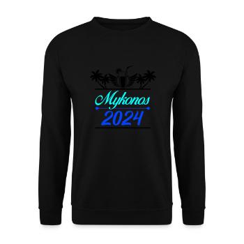 Mykonos 2024 - Unisex Sweatshirt - black - Front - Alina (178cm) & Michal (187cm)
