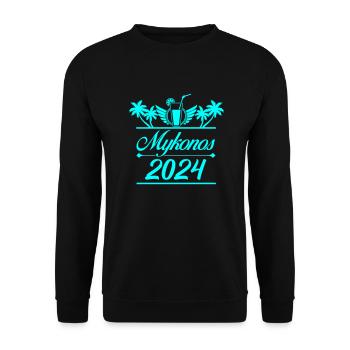 Mykonos 2024 - Sweat-shirt Unisexe - noir - Devant - Alina (178cm) & Michal (187cm)