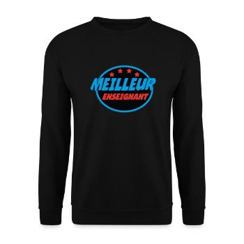 MEILLEUR ENSEIGNANT - Sweat-shirt Unisexe - noir - Devant - Alina (178cm) & Michal (187cm)