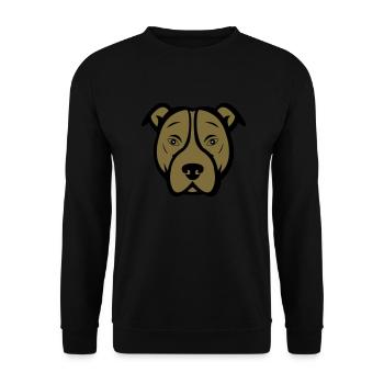 dog - Unisex Pullover - Schwarz - Vorne - Alina (178cm) & Michal (187cm)