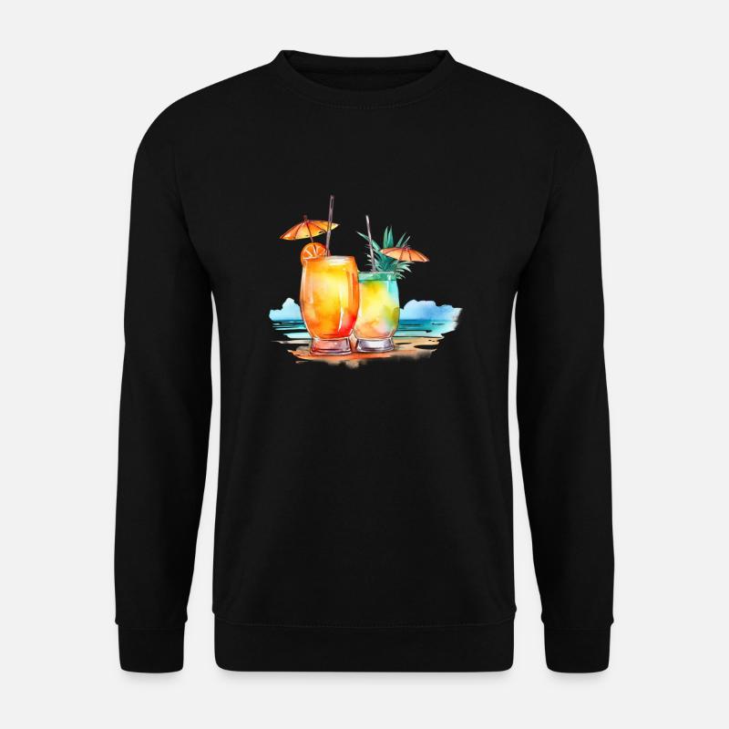 COCKTAIL ON THE BEACH - Unisex Sweatshirt - black