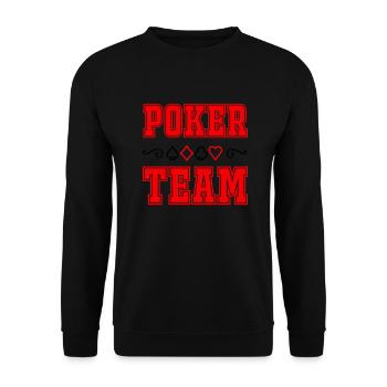 Équipe de poker - Sweat-shirt Unisexe - noir - Devant - Alina (178cm) & Michal (187cm)