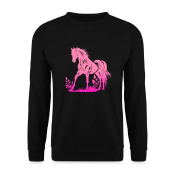 Cowboy Lustiger Cowboyhut Wild Western Rodeo Texas - Unisex Pullover - Schwarz - Vorne - Alina (178cm) & Michal (187cm)