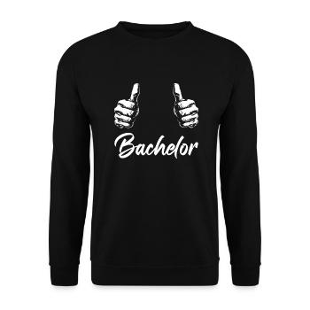 Enterrement de vie de garçon, marié, enterrement de vie - Sweat-shirt Unisexe - noir - Devant - Alina (178cm) & Michal (187cm)