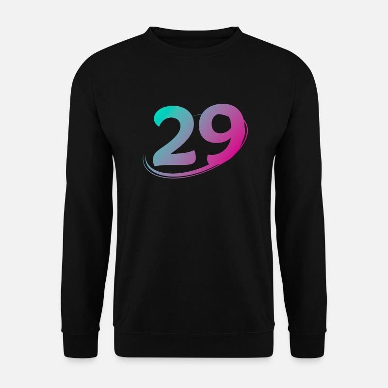 Nummer 29 mehrfarbig - Unisex Pullover - Schwarz