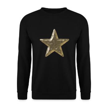 Star Khaki - Unisex Sweatshirt - black - Front - Alina (178cm) & Michal (187cm)