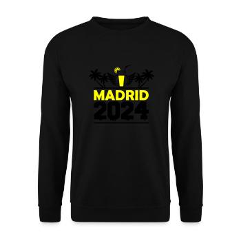 Madrid 2024 - Unisex Sweatshirt - black - Front - Alina (178cm) & Michal (187cm)