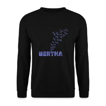 Voile Bertha - Sweat-shirt Unisexe - noir - Devant - Alina (178cm) & Michal (187cm)