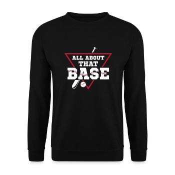 Tout sur ce fan de baseball de base - Sweat-shirt Unisexe - noir - Devant - Alina (178cm) & Michal (187cm)