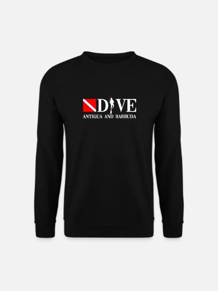 Dive - Antigua and Barbuda - Caribbean - Unisex Sweatshirt - black