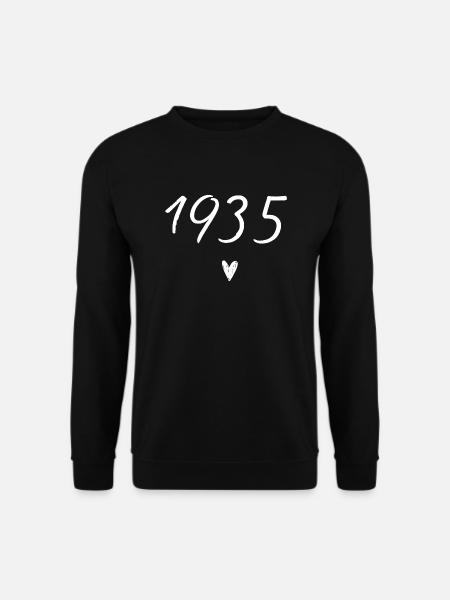 1935 Heart Anniversary - Unisex Sweatshirt - black