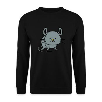 Souris Mignon - Sweat-shirt Unisexe - noir - Devant - Alina (178cm) & Michal (187cm)