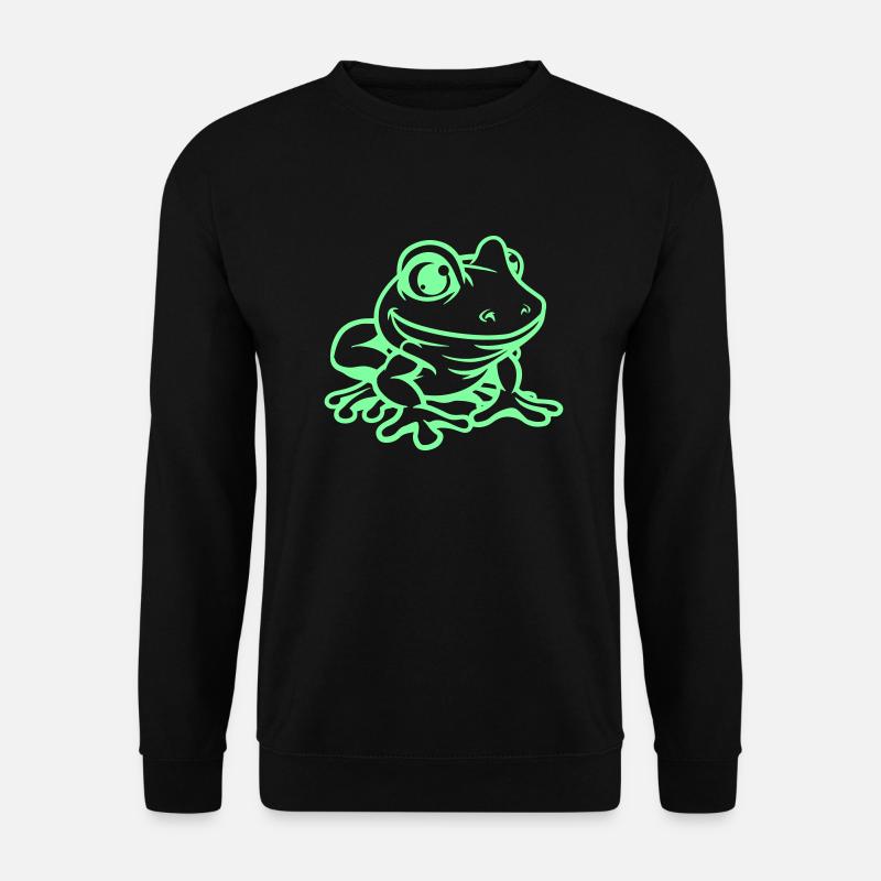 frosch comic - Unisex Pullover - Schwarz