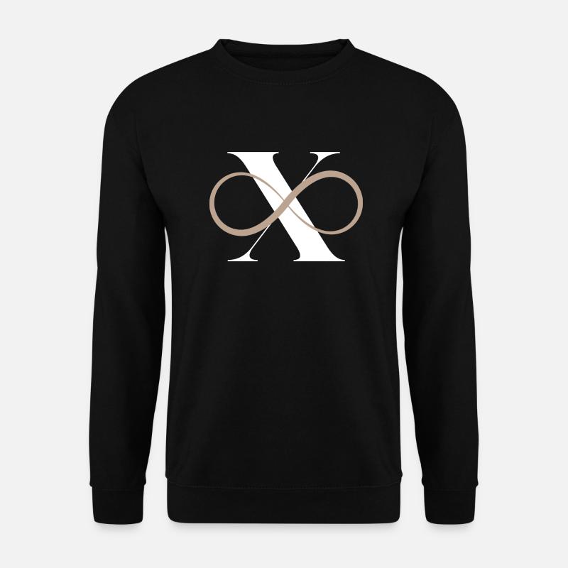 Infinite Letter x - Unisex Sweatshirt - black