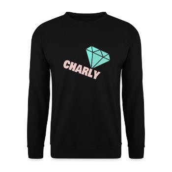 Gift for Charly - Unisex Sweatshirt - black - Front - Alina (178cm) & Michal (187cm)