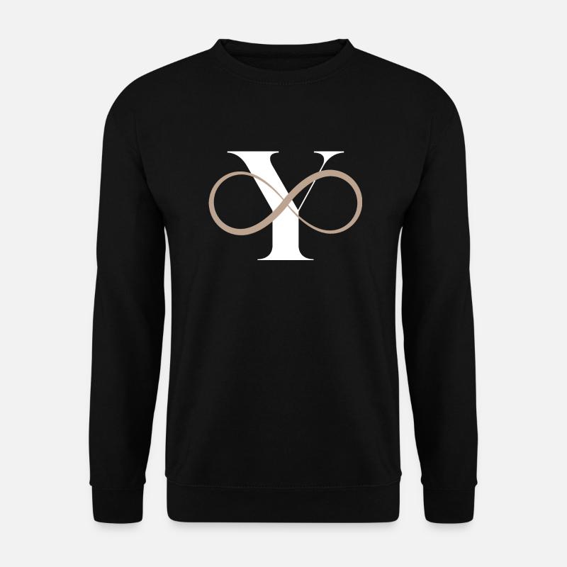 Unendlicher Buchstabe - Unisex Pullover - Schwarz
