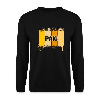 Paxi - Sweat-shirt Unisexe - noir - Devant - Alina (178cm) & Michal (187cm)