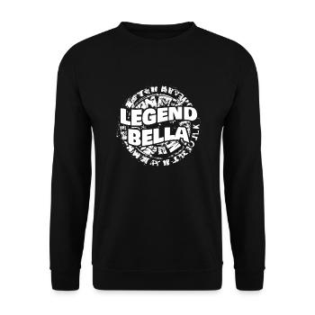 Mme Bella - Sweat-shirt Unisexe - noir - Devant - Alina (178cm) & Michal (187cm)