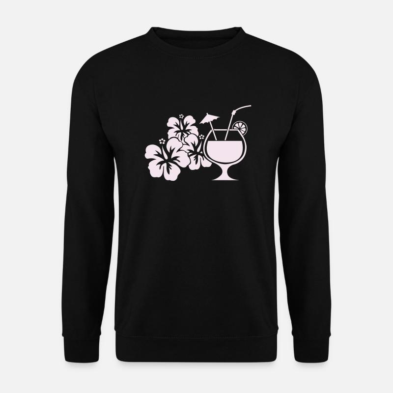 Hawaii Hibiscus Cocktail Drink - Unisex Sweatshirt - black