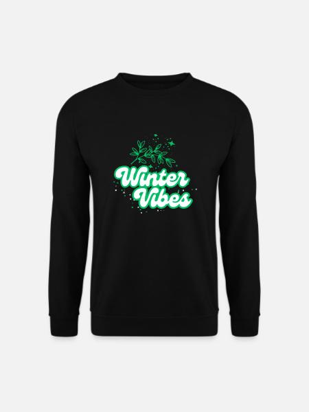 Winter vibes - Unisex Pullover - Schwarz