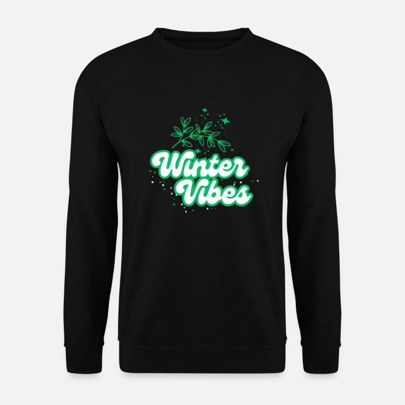 Winter vibes - Unisex Pullover - Schwarz
