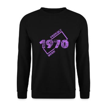 1970 1970 - Unisex Sweatshirt - black - Front - Alina (178cm) & Michal (187cm)