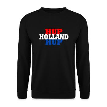 Hup holland hup - Unisex Pullover - Schwarz - Vorne - Alina (178cm) & Michal (187cm)